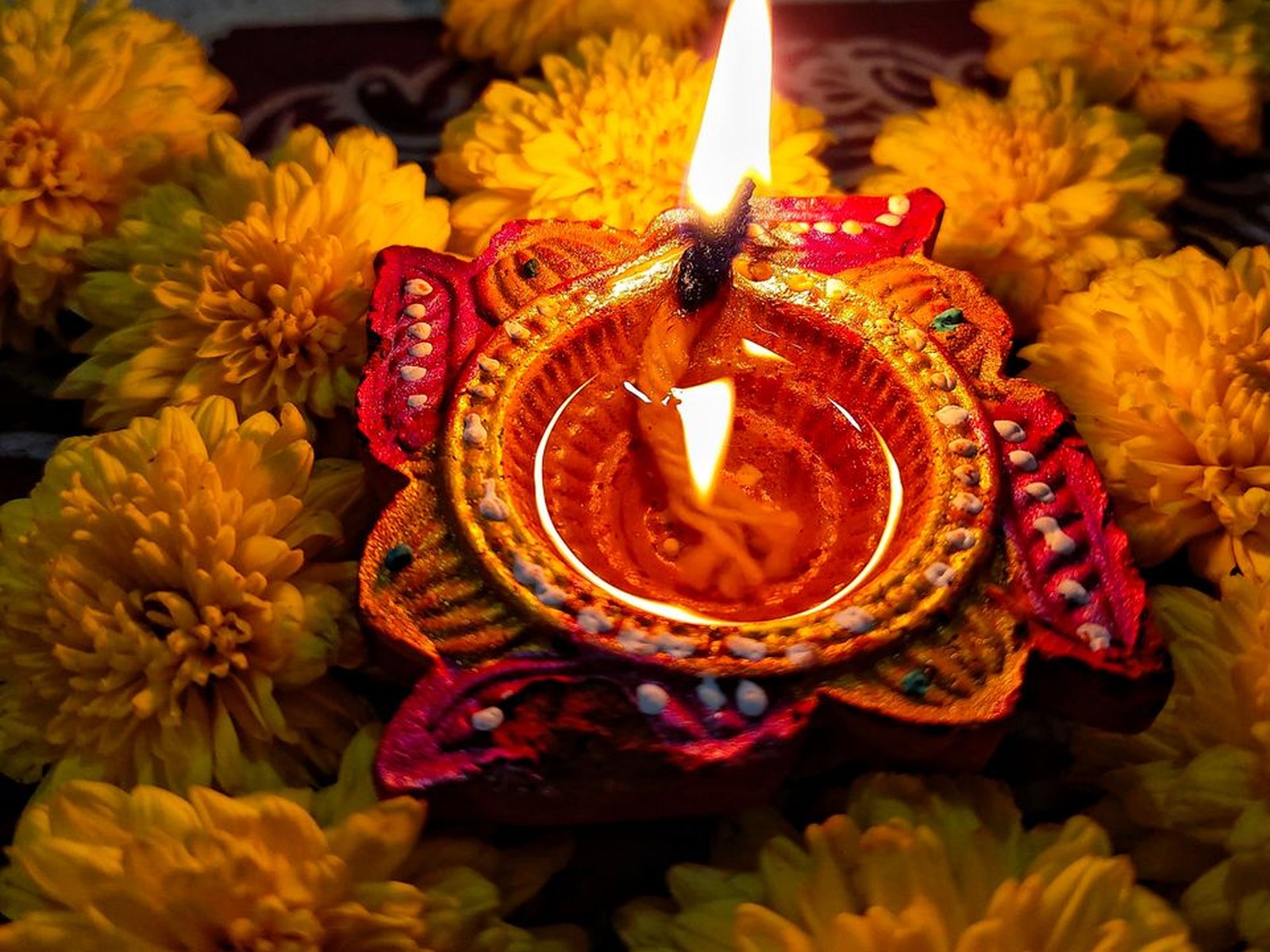 Diwali lights and decorations